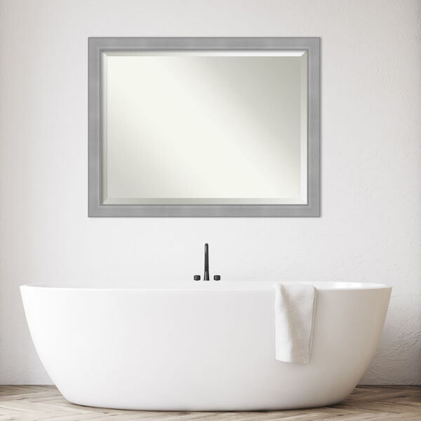 Vista Brushed Nickel Bathroom Vanity Wall Mirror, image 3