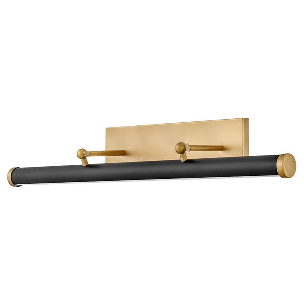 Regis Heritage Brass and Black Large Integrated LED Wall Sconce, image 5