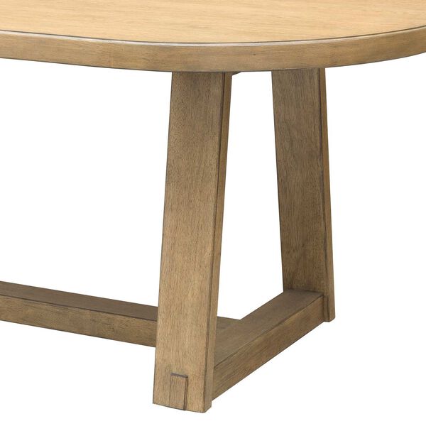 Catalina Distressed Wood Pedestal Dining Table, image 4