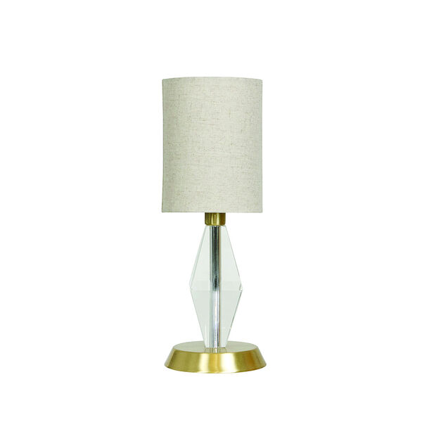 Bryson Satin Brass One-Light Table Lamp, image 1