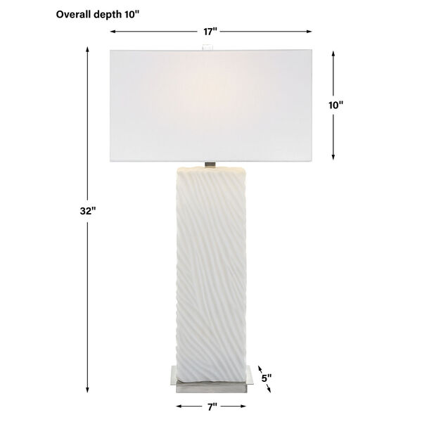 Pillar White One-Light Table Lamp, image 3