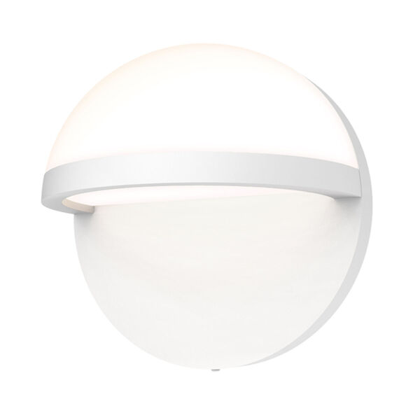 Mezza Vetro Textured White 5-Inch LED Sconce, image 1