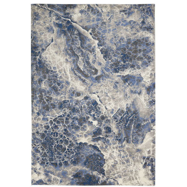 Gradient Blue and Grey Area Rug, image 1