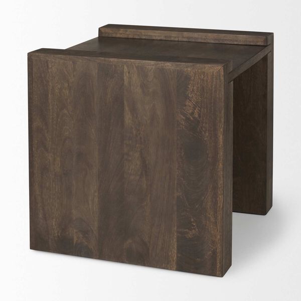 Athelia Dark Brown Wood Accent Table, image 4