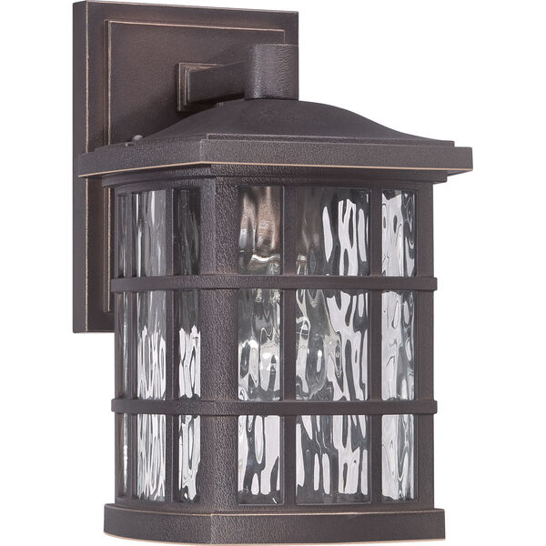 Stonington Palladian Bronze One Light Clear Water Shade Outdoor Wall Fixture, image 3