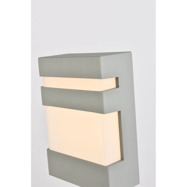 Raine Silver 400 Lumens 12-Light LED Outdoor Wall Sconce, image 3