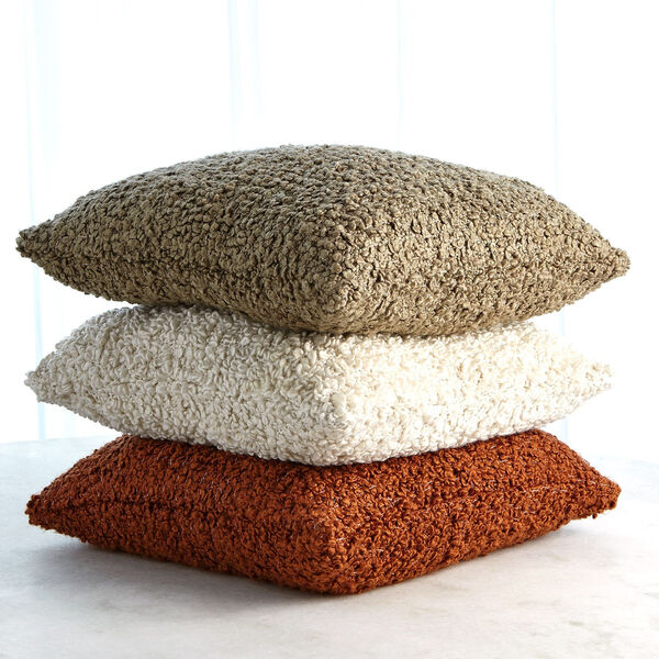 Brown 20 In x 20 In. Textured Boucle Pillow, image 6