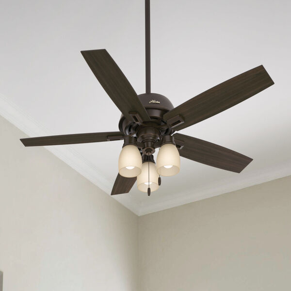 Donegan Onyx Bengal 52-Inch Three-Light LED Adjustable Ceiling Fan, image 9
