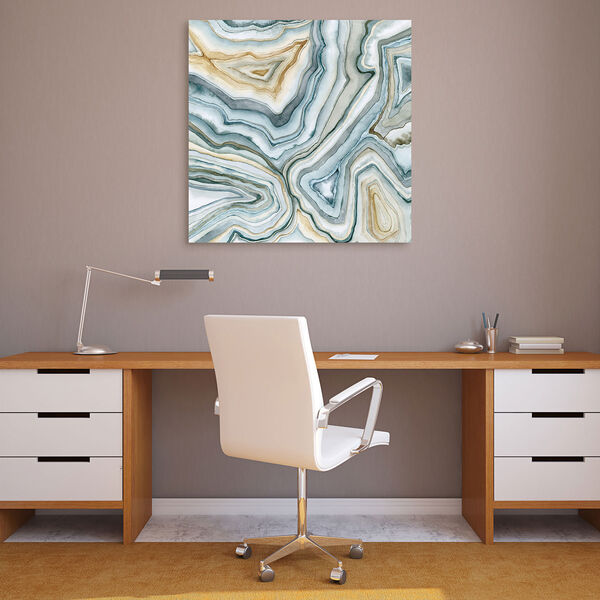 Agate Abstract II Frameless Free Floating Tempered Glass Wall Art, image 5
