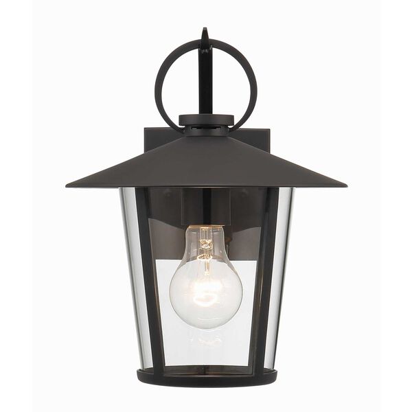 Andover Matte Black One-Light Outdoor Wall Mount, image 2