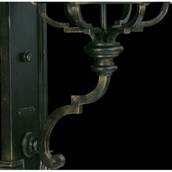 Warwickshire Four-Light Outdoor Wall Mount in Wrought Iron Patina Finish, image 3