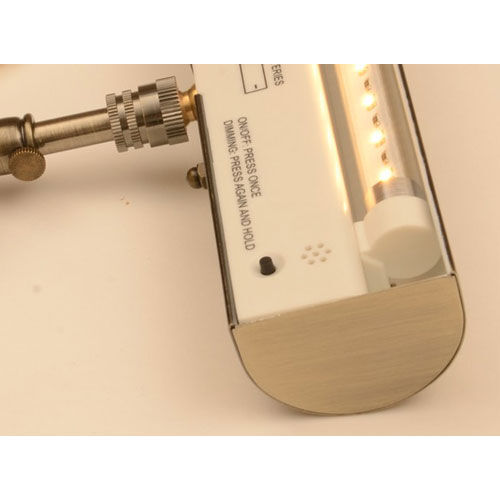 Concept Lighting 205L Slimline Satin Nickel 8 In Cordless LED Remote Control... 