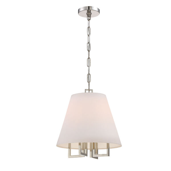Westwood Polished Nickel 13.5-Inch Four-Light Pendant by Libby Langdon, image 2