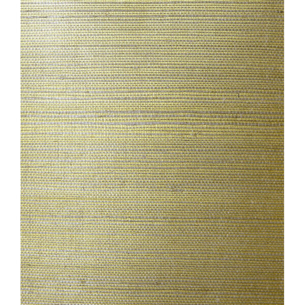 Lillian August Luxe Retreat Metallic Gold and Aloe Sisal Grasscloth Unpasted Wallpaper, image 1