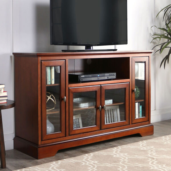 Rustic Brown 52-Inch TV Stand Console, image 1