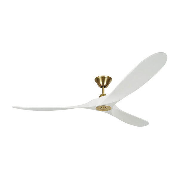 Maverick Max Matte White with Burnished Brass 70-Inch Ceiling Fan, image 1