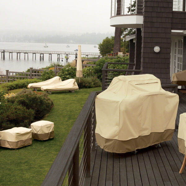 Ash Beige and Brown Conversion Set and General Purpose Patio Furniture Cover, image 3