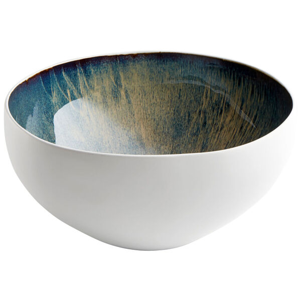 White and Oyster 15-Inch Bowl, image 1