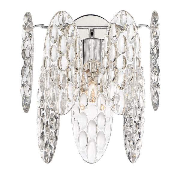 Isabellas Reign Polished Nickel One-Light Wall Sconce, image 1