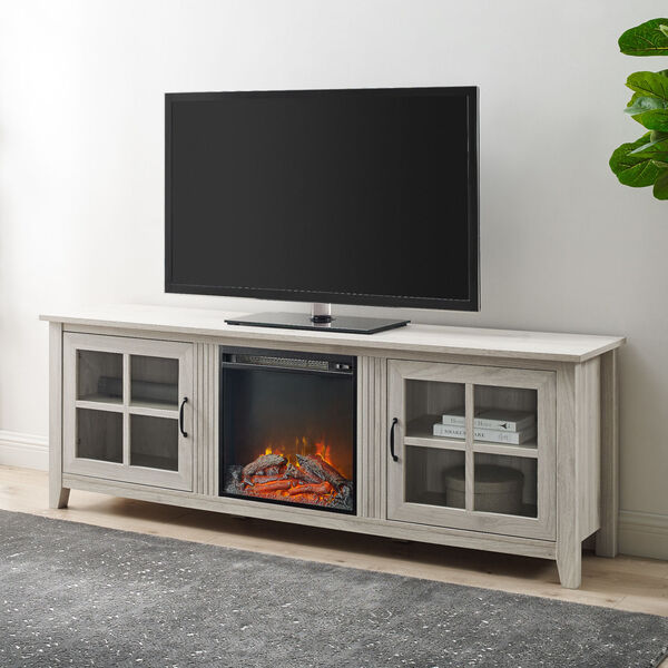 Birch Fireplace TV Console, image 2