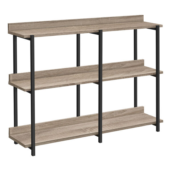 Dark Taupe 3-Tier Console Table, image 1