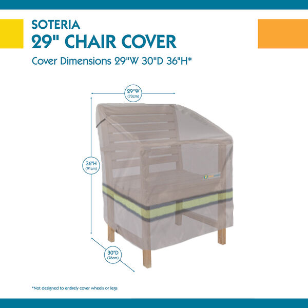 Soteria Grey RainProof 29 In. Patio Chair Cover, image 3