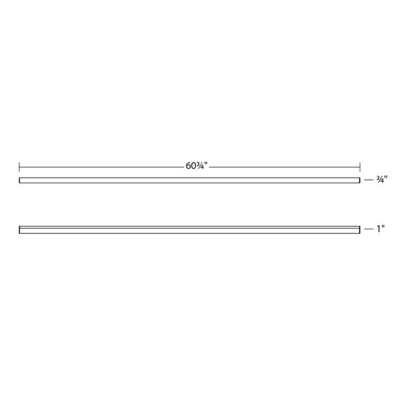 Stix Plus Satin White 61-Inch LED Wall Bar, image 3