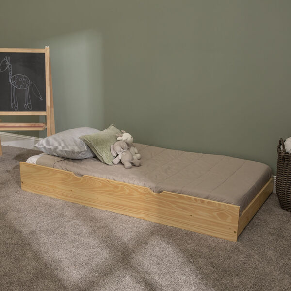 Natural Twin Trundle Bed Frame, image 1