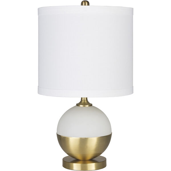 Askew White and Gold One-Light Table Lamp, image 1