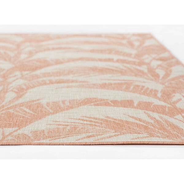 Riviera Coral and White Indoor/Outdoor Rug, image 4