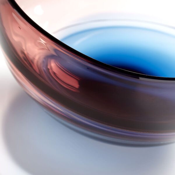 Plum and Blue 14-Inch Bowl, image 2