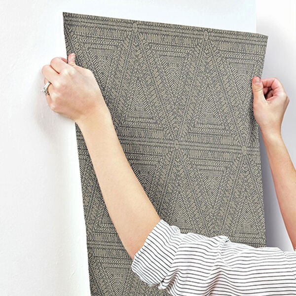 Norlander Brown Norse Tribal Wallpaper - SAMPLE SWATCH ONLY, image 3