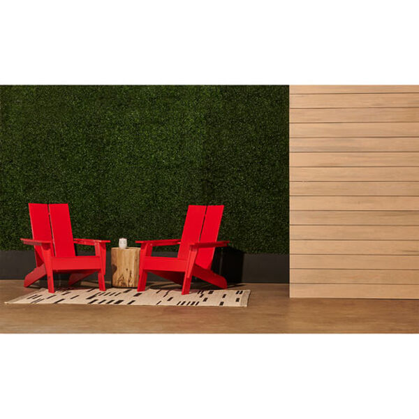 Modern Wooden Adirondack Chair in Red , image 3