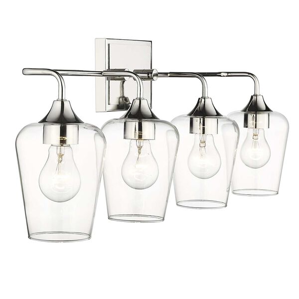 Gladys Four-Light Bath Vanity with Clear Glass, image 5