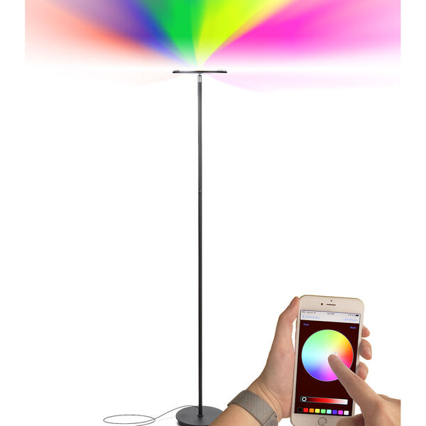 Sky Colors Black Integrated LED Floor Lamp, image 1