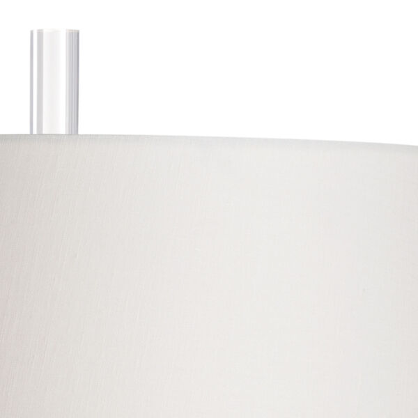 Off White and Black One-Light  Palazzo Lamp, image 3