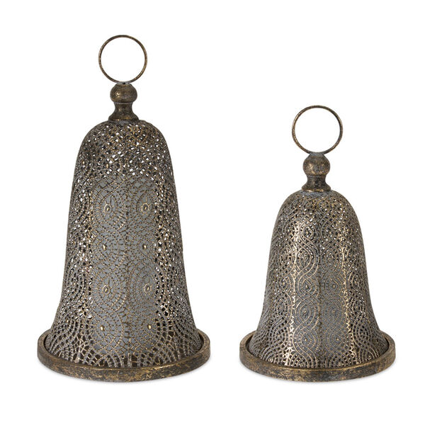 Bronze Metal Bell Decorative Object, Set of Two, image 1