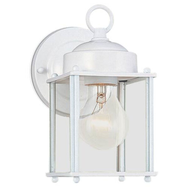 Oxford White One-Light Outdoor Wall Lantern, image 1