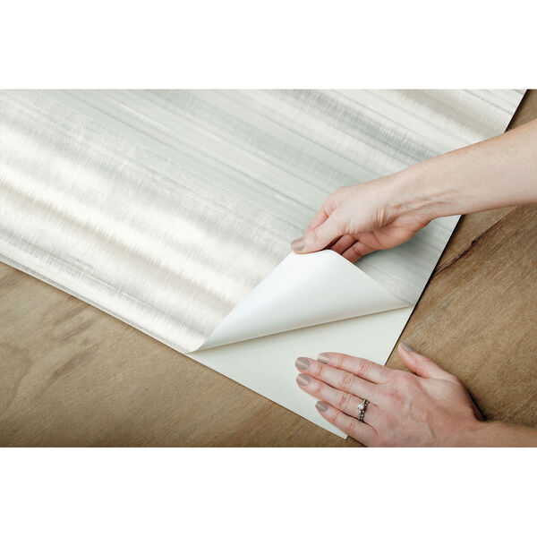 Fleeting Horizon Stripe Neutral Stripe Peel and Stick Wallpaper, image 4