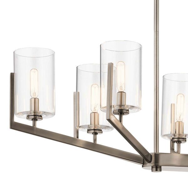 Nye Classic Pewter Eight-Light Chandelier, image 3