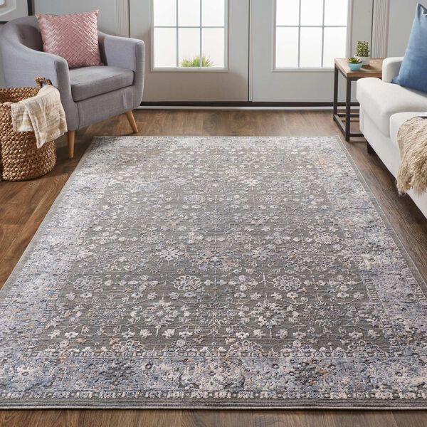 Thackery Taupe Gray Orange Rectangular 3 Ft. 6 In. x 5 Ft. 4 In. Area Rug, image 3