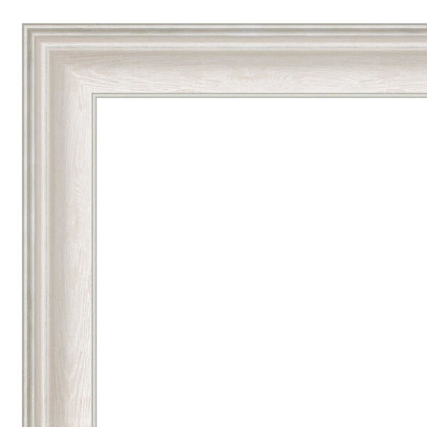 Trio White and Silver 18W X 52H-Inch Full Length Mirror, image 2