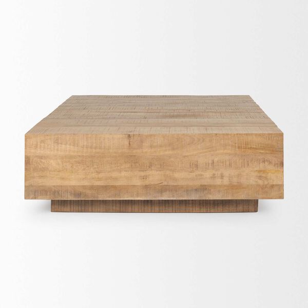 Hayden Light Brown Wood Square Coffee Table, image 5