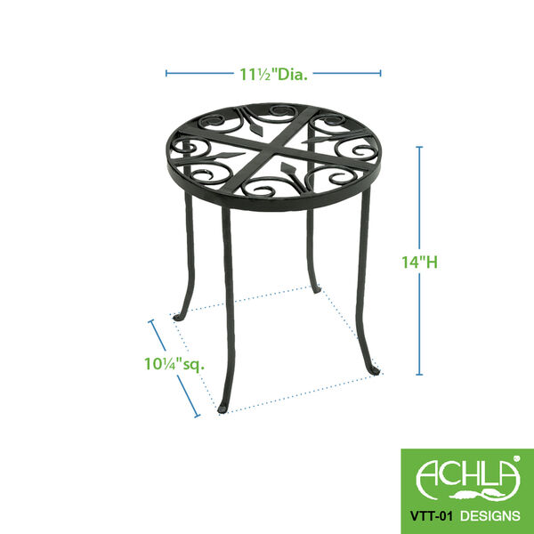 Round Trivet Wrought Iron Plant Stand, image 3