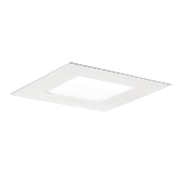 Textured White One-Light Direct-to-Ceiling Slim LED Downlight, image 2