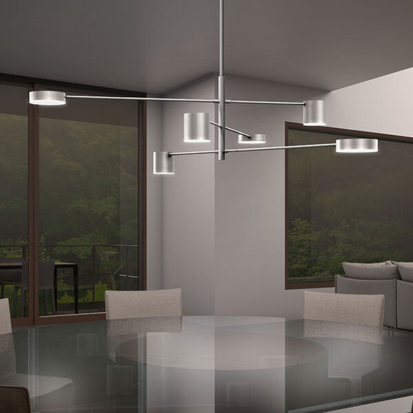 Counterpoint Satin Black LED 45-Inch Pendant, image 2