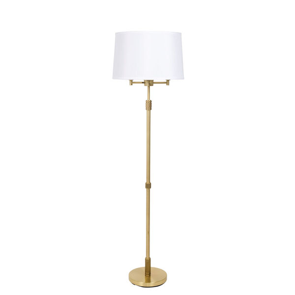 Killington Brushed Brass Seven-Light Floor Lamp, image 1
