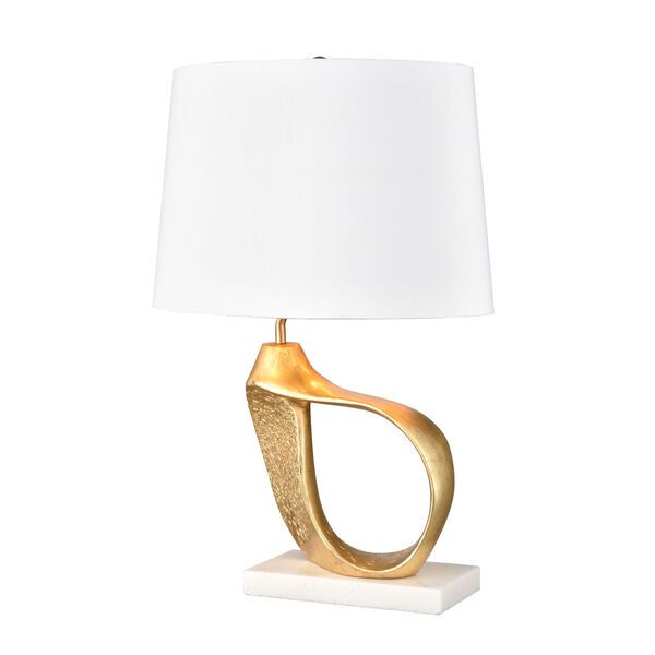 Aperture Gold Leaf One-Light Table Lamp, image 1