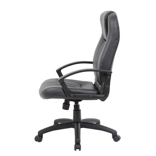Boss Black High Back Leather Plus Chair, image 6