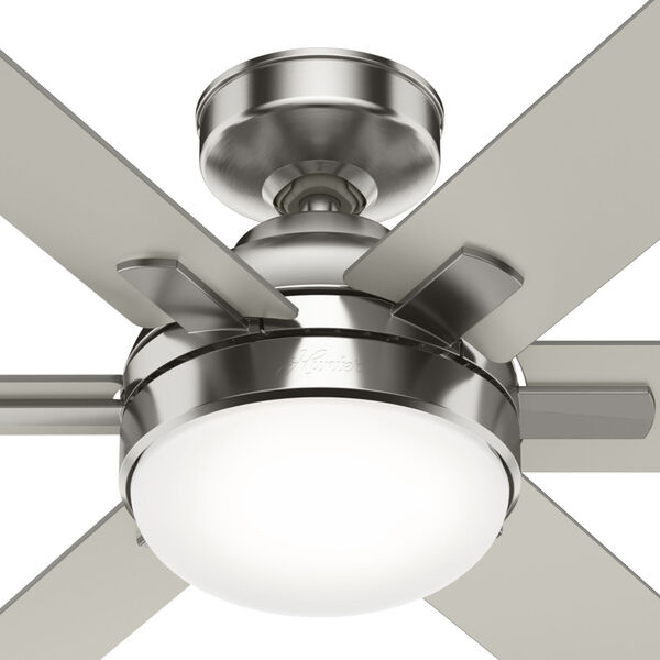 Hardaway Brushed Nickel 52-Inch Two-Light LED Ceiling Fan, image 5